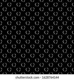 Seamless stylized circles, curves pattern. Rounds ornament. Ethnical image. Tribal backdrop. Folkloric background. Polka dot motif. Geometric vector. Ethnic print, folk design, abstract wallpaper.