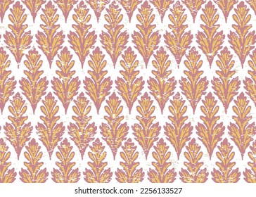 seamless stylized natural pattern. Seamless decorative texture with white red leaves,Gender neutral foliage leaf seamless raster border.