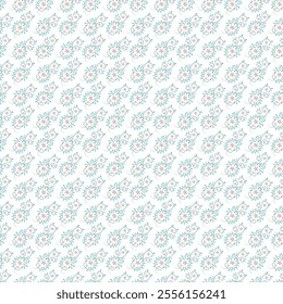 	Seamless stylized vector pattern with spring flowers, blossoms and plants.