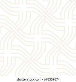 Seamless subtle cross shape lattice pattern. Abstract geometric tiling mosaic. Stylish background design