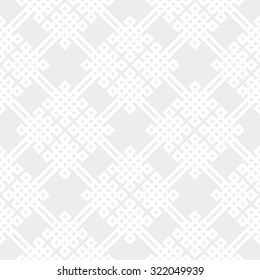 Seamless subtle gray Celtic knots medieval classical textile pattern vector