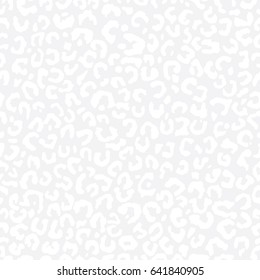 Seamless subtle gray fashion leopard animal print vector