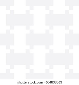 Seamless subtle gray geo op art tribal pixel interlocking pattern vector