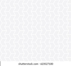 Seamless subtle gray isometric outline arrows pattern vector