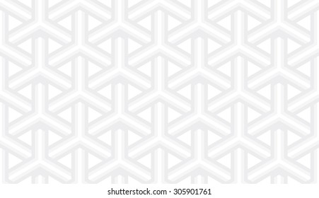 Seamless subtle gray isometric tridents outline pattern vector
