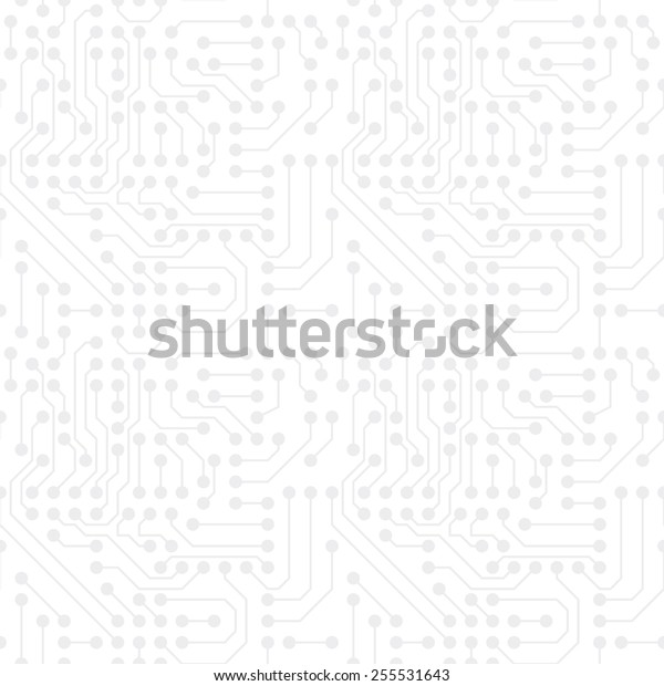 Seamless Subtle Gray Microchip Pattern Vector Stock Vector (Royalty ...