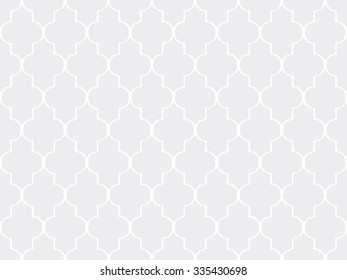 Seamless subtle gray moroccan ikat islamic pattern vector