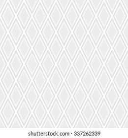 Seamless subtle gray outline rhombic pattern vector