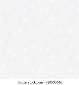 Seamless subtle gray palm leaves floral pattern vector
