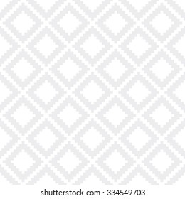 Seamless subtle gray pixel digital op art ethnic rhombic pattern vector