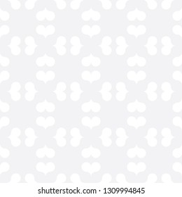 Seamless subtle gray square hearts pattern vector
