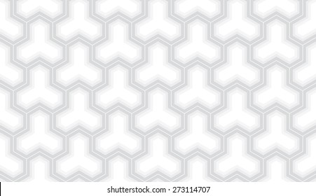 Seamless subtle gray trilateral blend op art pattern vector