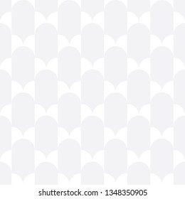 Seamless subtle gray vintage abstract rounded pattern vector