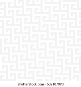 Seamless subtle gray vintage ancient tribal geo op art mod pattern vector