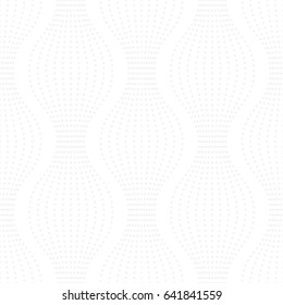 Seamless subtle gray vintage dotted ogee pattern vector
