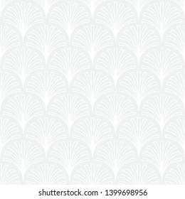 Seamless subtle gray vintage outline peacock pattern vector