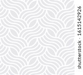 Seamless subtle gray vintage woven ornate art deco outline pattern vector
