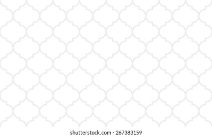 Seamless subtle gray wide moroccan pattern vector
