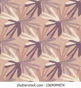 Seamless summer abstract tropical background. Used bright colors: beige and brown . Perfect for printing fabric, cover, packaging, interior. Editable vector