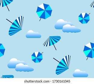 Seamless summer beach pattern. Hello Summer, holiday concept. Pop art. Summer holiday. Vector seamless pattern illustration