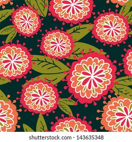 Seamless summer bright texture with cute flowers. Seamless pattern can be used for wallpaper, pattern fills, web page background,surface textures. Gorgeous seamless floral background.