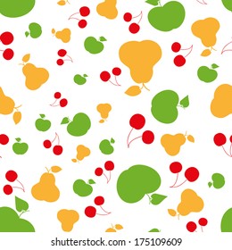 seamless summer fruits pattern