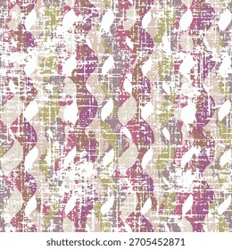 Patrón de Vector ornamental geométrico de verano sin costuras. Abstractas losa texturizada de color rosa con fondo verde.