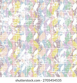 Patrón de Vector ornamental geométrico de verano sin costuras. Abstractas losa texturizada turquesa con fondo amarillo.