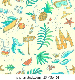 seamless summer illustration