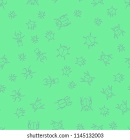 Seamless summer insects pattern background. Nice and beautiful vector graphic illustration