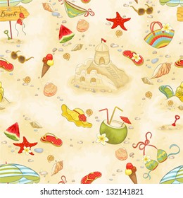 Seamless summer pattern.