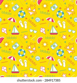 Seamless summer pattern.