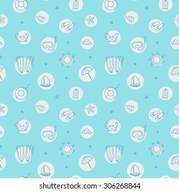 Seamless summer pattern.
