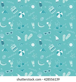 Seamless summer pattern.