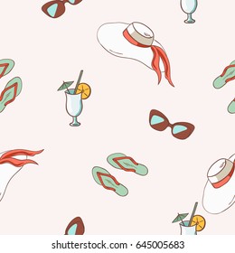Seamless summer pattern.