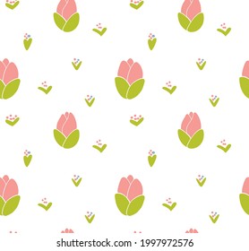 Seamless summer pattern with flowers. Ideal for textiles and wallpapers.