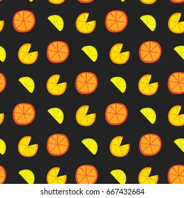 Seamless summer pattern. Stylish pop art design.