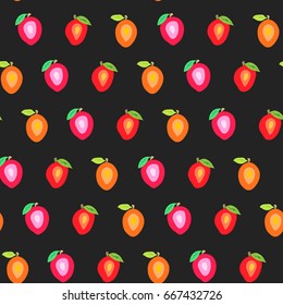 Seamless summer pattern. Stylish pop art design.
