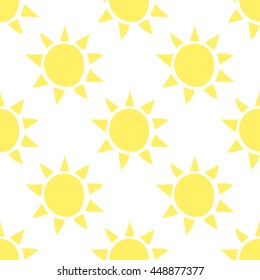 Seamless summer pattern. Vector background with different elements. Design for prints, shirts and posters.