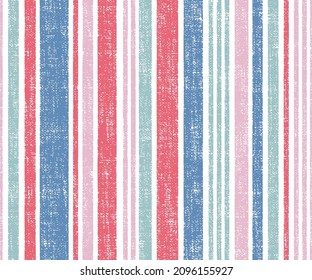 Seamless summer stripe texture pattern. red, blue,turquoise, gray and pink with all-over repeat print design. Suitable for all kind of Textile prints and home decor products.