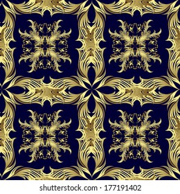 Seamless summer wallpaper pattern gold, vector. Eps 10