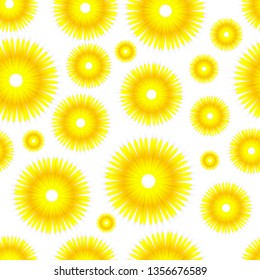 Seamless Sunflowers Background