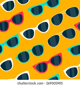 Seamless Sunglasses Pattern - Illustration