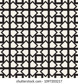Seamless surface geometric design. Repeating tiles ornament background. Vector symmetric shapes pattern