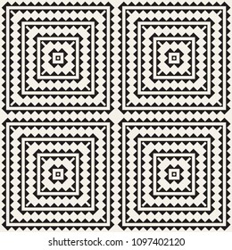 Seamless surface geometric design. Repeating tiles ornament background. Vector symmetric shapes pattern