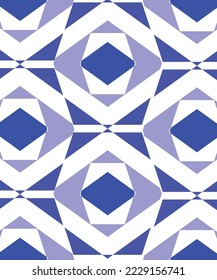 Seamless surface geometric design. Repeating tiles ornament background. Vector symmetric shapes pattern. Workable background for fabric, textile design, wrapping paper, swimwear, wallpapers.