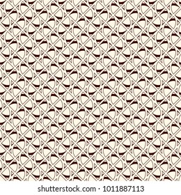 Seamless surface pattern with abstract figures. Ethnic and tribal print with geometric forms. Ornamental background with repeated stylized triangles. African style digital paper, textile print.