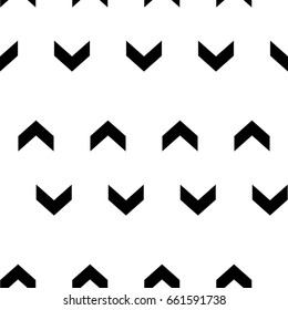 Seamless surface pattern design with angle brackets ornament. Repeated chevrons wallpaper. Pointers motif. Zigzag strokes. Jagged triangular waves. Digital paper, web designing, textile print. Vector.