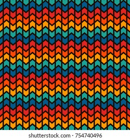 Seamless surface pattern design with arrows and pointers. Repeated chevrons wallpaper. Mini angle brackets motif. Zigzag lines. Simple abstract background. Digital paper, textile print. Vector art