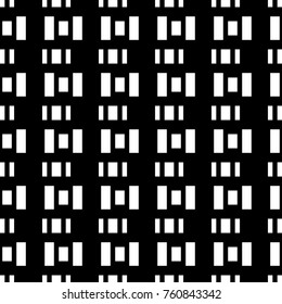 Seamless surface pattern design with blocks. Rectangle shapes illustration. Repeated geometric figures background. Mosaic motif. Ethnic ornament image. Tiles wallpaper. Digital paper. Vector art.